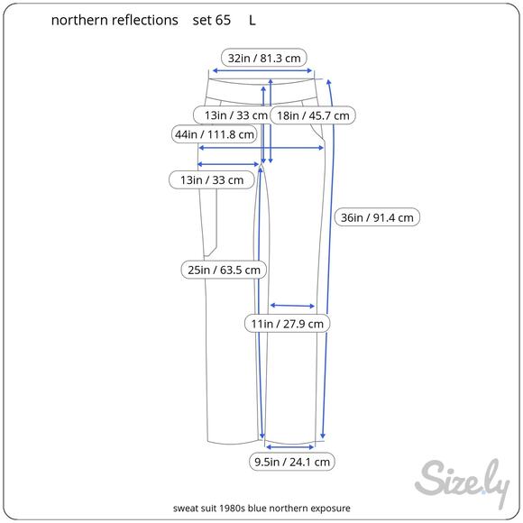 sweat suit 1980s blue northern exposure - Picture 2 of 13